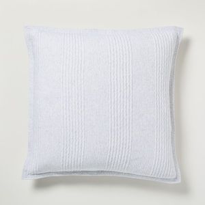 West Elm Cotton Cloud Jersey Shams Euro Light Heather Gray